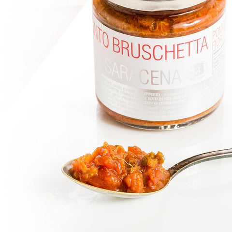 Pronto bruschetta pomodoro, olive e capperi - Azienda Agricola Favella